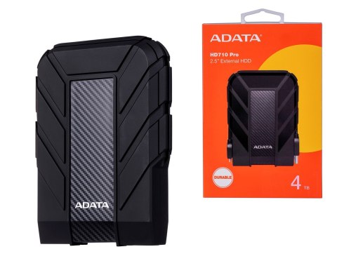 Dysk zewnętrzny HDD ADATA HD710 PRO (4TB; 2.5"; USB 3.2; czarny) ADATA Dysk zewnętrzny HDD ADATA HD710 PRO (4TB; 2.5"; USB 3.2; czarny) ADATA