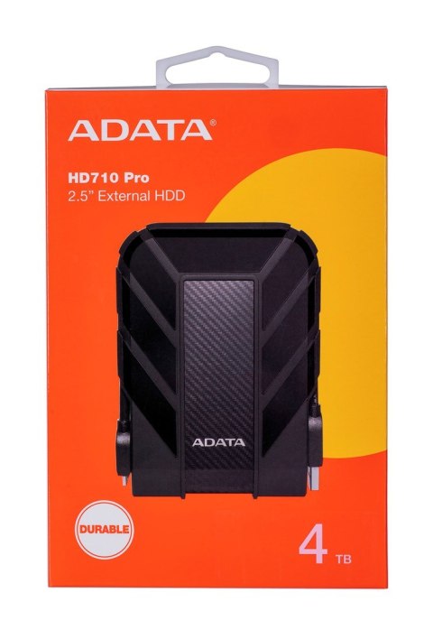 Dysk zewnętrzny HDD ADATA HD710 PRO (4TB; 2.5"; USB 3.2; czarny) ADATA Dysk zewnętrzny HDD ADATA HD710 PRO (4TB; 2.5"; USB 3.2; czarny) ADATA