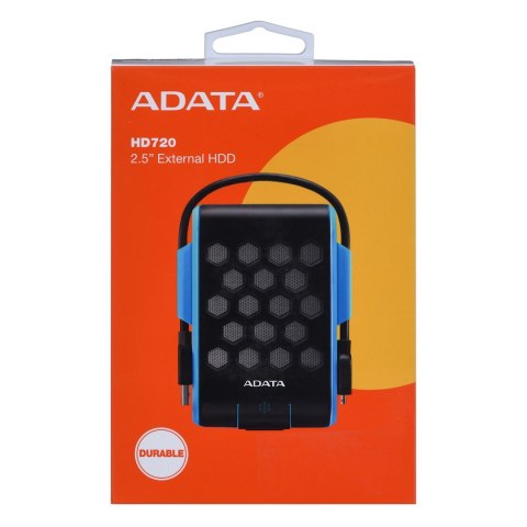 Dysk zewnętrzny HDD ADATA HD720 (1TB; 2.5"; USB 3.2; niebieski) ADATA Dysk zewnętrzny HDD ADATA HD720 (1TB; 2.5"; USB 3.2; niebieski) ADATA