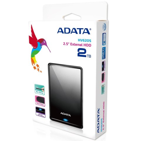 Dysk zewnętrzny HDD ADATA HV620S (2TB; 2.5"; USB 3.2; czarny) ADATA Dysk zewnętrzny HDD ADATA HV620S (2TB; 2.5"; USB 3.2; czarny) ADATA