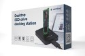 GEMBIRD STACJA DOKUJĄCA DO DYSKÓW M.2 SATA I NVME SSD CZARNA GEMBIRD