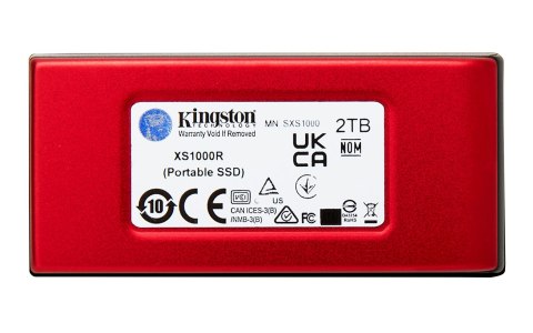 KINGSTON DYSK SSD 2000G PORTABLE XS1000R RED Kingston KINGSTON DYSK SSD 2000G PORTABLE XS1000R RED Kingston