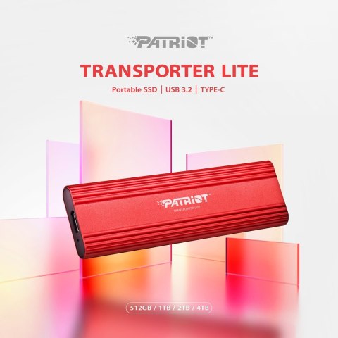 Patriot Transporter LT 2TB USB3.2 Type-C SSD 1000 MB/s Aluminium Patriot Memory Patriot Transporter LT 2TB USB3.2 Type-C SSD 1000 MB/s Aluminium Patriot Memory