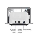QOLTEC STACJA DOKUJĄCA DO DYSKÓW HDD SSD 2.5" 3.5" | SATA III | USB 3.0 | SUPER SPEED 5GB/S | Z FUNKCJĄ KLONOWANIA OFFLINE Qoltec