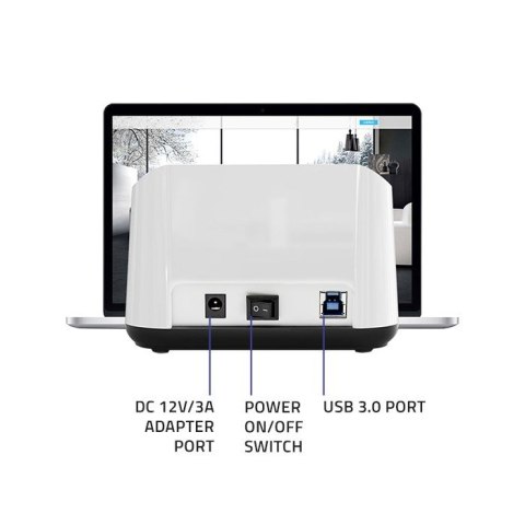 QOLTEC STACJA DOKUJĄCA DO DYSKÓW HDD SSD 2.5" 3.5" | SATA III | USB 3.0 | SUPER SPEED 5GB/S | Z FUNKCJĄ KLONOWANIA OFFLINE Qoltec QOLTEC STACJA DOKUJĄCA DO DYSKÓW HDD SSD 2.5" 3.5" | SATA III | USB 3.0 | SUPER SPEED 5GB/S | Z FUNKCJĄ KLONOWANIA OFFLINE Qoltec