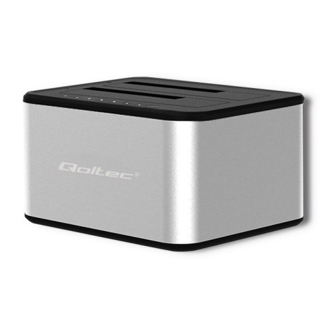 QOLTEC STACJA DOKUJĄCA DYSKÓW 2XHDD/SSD 2.5"/3.5" SATA | USB 3.0 | KLONOWANIE Qoltec QOLTEC STACJA DOKUJĄCA DYSKÓW 2XHDD/SSD 2.5"/3.5" SATA | USB 3.0 | KLONOWANIE Qoltec