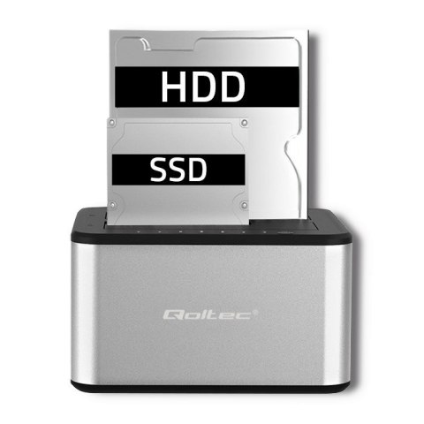 QOLTEC STACJA DOKUJĄCA DYSKÓW 2XHDD/SSD 2.5"/3.5" SATA | USB 3.0 | KLONOWANIE Qoltec QOLTEC STACJA DOKUJĄCA DYSKÓW 2XHDD/SSD 2.5"/3.5" SATA | USB 3.0 | KLONOWANIE Qoltec