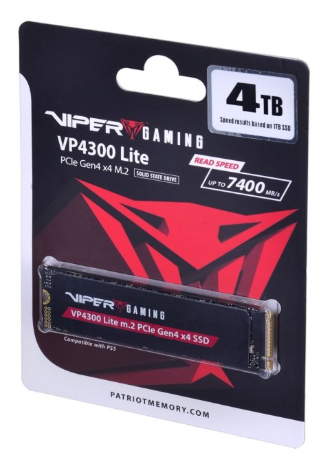 SSD Patriot Viper VP4300L M.2 PCI-Ex4 NVMe 4TB Patriot Memory SSD Patriot Viper VP4300L M.2 PCI-Ex4 NVMe 4TB Patriot Memory