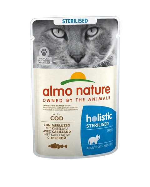 ALMO NATURE Functional Sterilised z dorszem - mokra karma dla kotów wysterylizowanych - 70g Almo nature ALMO NATURE Functional Sterilised z dorszem - mokra karma dla kotów wysterylizowanych - 70g Almo nature