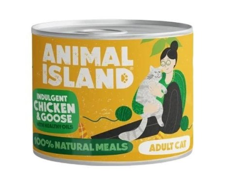 ANIMAL ISLAND Kurczak i gęś - Karma mokra dla kotów - 200g ANIMAL ISLAND ANIMAL ISLAND Kurczak i gęś - Karma mokra dla kotów - 200g ANIMAL ISLAND