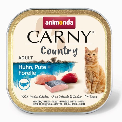 ANIMONDA Carny Country kurczak,indyk,pstrąg karma mokra dla kotów 100g Animonda ANIMONDA Carny Country kurczak,indyk,pstrąg karma mokra dla kotów 100g Animonda