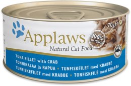 APPLAWS CAT Filet z tuńczyka i kraby - mokra karma dla kota - 70g Applaws