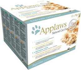 APPLAWS CAT Supreme Selection - mokra karma dla kotów - MIX smaków 12x70g Applaws