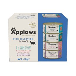 Applaws Cat Tin Multipack Fish Collection 12x70g Applaws