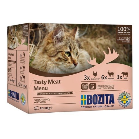 BOZITA kot Multibox mix mięso galaretka 12x85g BOZITA