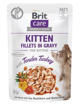 BRIT Care Cat Kitten Tender Turkey Pouch - mokra karma dla kota - 85 g Brit