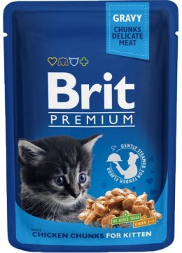 BRIT Premium Cat Kitten Chicken - mokra karma dla kota - 100g Brit