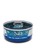 FARMINA N&D Cat Ocean Tuna, Cod, Shrimp, Pumpkin - mokra karma dla kota - 70 g Farmina