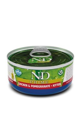FARMINA N&D Prime Chicken & Pomegranate Kitten - mokra karma dla kociąt - 70 g Farmina