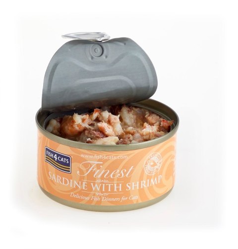 Fish4Cats Finest Sardynka z Krewetkami 70g FISH4DOGS Fish4Cats Finest Sardynka z Krewetkami 70g FISH4DOGS