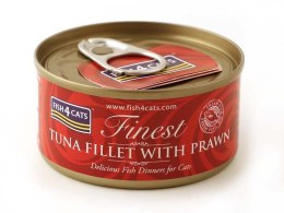 Fish4Cats Finest filet z Tuńczyka z Krewetkami 70g FISH4DOGS