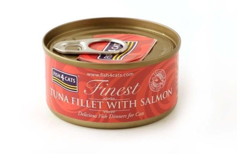 Fish4Cats Finest filet z Tuńczyka z Łososiem 70g FISH4DOGS Fish4Cats Finest filet z Tuńczyka z Łososiem 70g FISH4DOGS