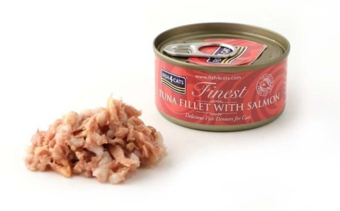 Fish4Cats Finest filet z Tuńczyka z Łososiem 70g FISH4DOGS Fish4Cats Finest filet z Tuńczyka z Łososiem 70g FISH4DOGS