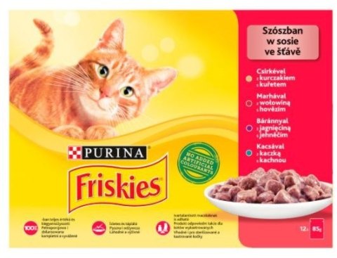 Friskies Mix mięsny - mokra karma dla kota - 12 x 85 g PURINA NESTLE Friskies Mix mięsny - mokra karma dla kota - 12 x 85 g PURINA NESTLE