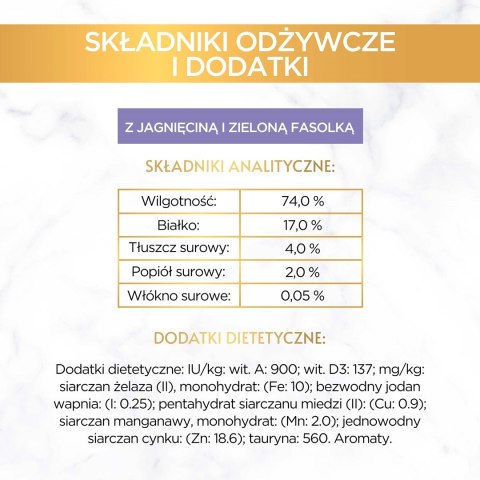 Gourmet Gold Savoury Cake jagnięcina i zielona fasola - mokra karma dla kota - 85 g PURINA NESTLE Gourmet Gold Savoury Cake jagnięcina i zielona fasola - mokra karma dla kota - 85 g PURINA NESTLE