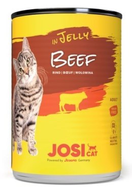 JOSERA JosiCat Wołowina w galaretce - mokra karma dla kota - 400 g JOSERA