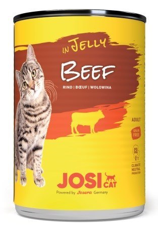 JOSERA JosiCat Wołowina w galaretce - mokra karma dla kota - 400 g JOSERA JOSERA JosiCat Wołowina w galaretce - mokra karma dla kota - 400 g JOSERA