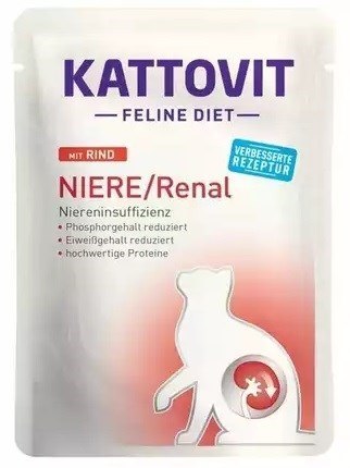 KATTOVIT FELINE Zestaw na nerki 12x 85g dla kota KATTOVIT KATTOVIT FELINE Zestaw na nerki 12x 85g dla kota KATTOVIT