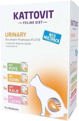 KATTOVIT URINARY Zestaw na układ moczowy 12x85g dla kota KATTOVIT