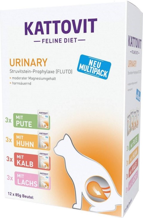 KATTOVIT URINARY Zestaw na układ moczowy 12x85g dla kota KATTOVIT KATTOVIT URINARY Zestaw na układ moczowy 12x85g dla kota KATTOVIT