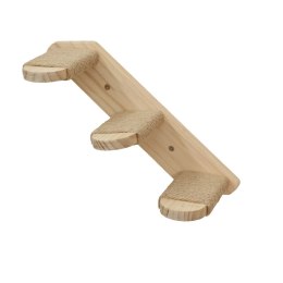 KERBL Drewniana drabinka dla kota, długość 38 cm, z jutą KERBL
