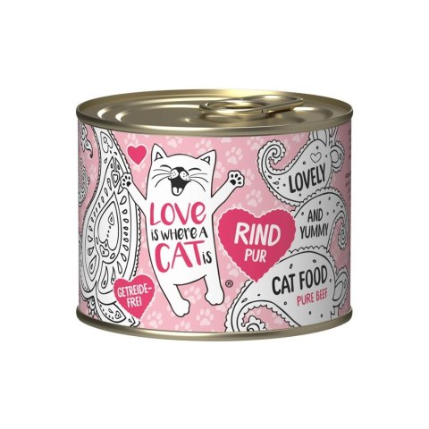 Love is where a cat is® z czystą wołowiną 200g Love is where a cat is Love is where a cat is® z czystą wołowiną 200g Love is where a cat is