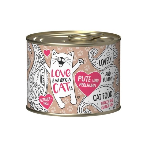 Love is where a cat is® z indykiem i perliczką 200g Love is where a cat is Love is where a cat is® z indykiem i perliczką 200g Love is where a cat is