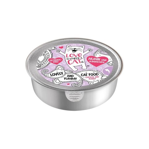 Love is where a cat is® z kurczakiem i królikiem 85g Love is where a cat is Love is where a cat is® z kurczakiem i królikiem 85g Love is where a cat is