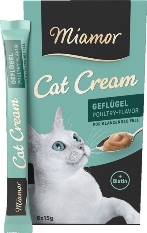 MIAMOR Cream Pasta z drobiem 6x15g Miamor MIAMOR Cream Pasta z drobiem 6x15g Miamor