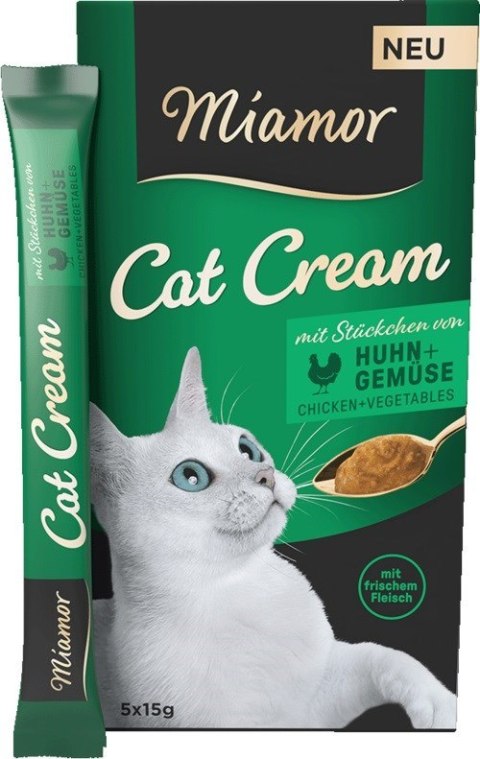 MIAMOR Cream Pasta z kurczakiem i warzywami 5x15g Miamor