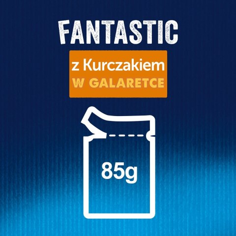 PURINA Felix Fantastic: kurczak - mokra karma dla kota - 85 g PURINA NESTLE PURINA Felix Fantastic: kurczak - mokra karma dla kota - 85 g PURINA NESTLE