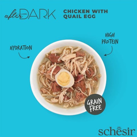 SCHESIR AFTER DARK FILLETS Kurczak z QUAIL EGG 80g Agras Pet Foods SCHESIR AFTER DARK FILLETS Kurczak z QUAIL EGG 80g Agras Pet Foods