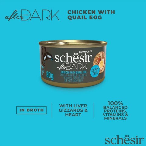 SCHESIR AFTER DARK FILLETS Kurczak z QUAIL EGG 80g Agras Pet Foods SCHESIR AFTER DARK FILLETS Kurczak z QUAIL EGG 80g Agras Pet Foods