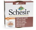 SCHESIR Adult IN SAUCE Tuńczykiem z łososiem w sosie 70g Agras Pet Foods