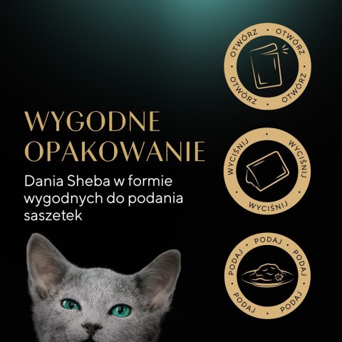 SHEBA Nature's Collection Drobiowe smaki w galarecie- Junior Kurczak/Łosoś - Mokra karma dla kota 40x85g Sheba SHEBA Nature's Collection Drobiowe smaki w galarecie- Junior Kurczak/Łosoś - Mokra karma dla kota 40x85g Sheba