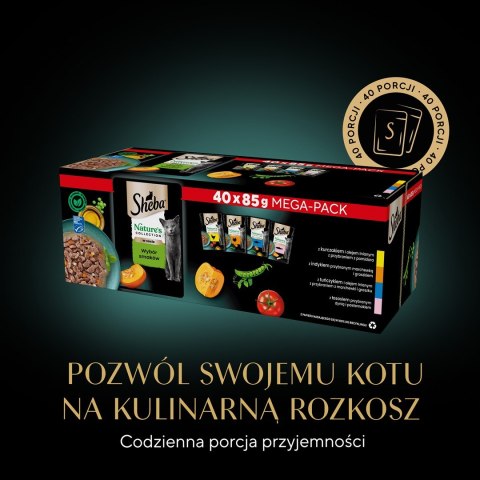 SHEBA Nature's Collection Mix - mokra karma dla kota - 40x85 g Sheba SHEBA Nature's Collection Mix - mokra karma dla kota - 40x85 g Sheba