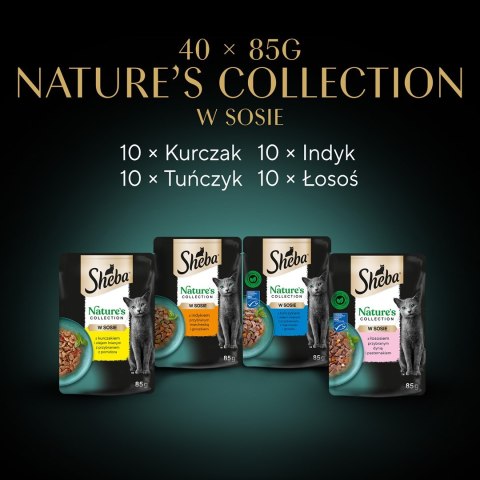 SHEBA Nature's Collection Mix - mokra karma dla kota - 40x85 g Sheba SHEBA Nature's Collection Mix - mokra karma dla kota - 40x85 g Sheba
