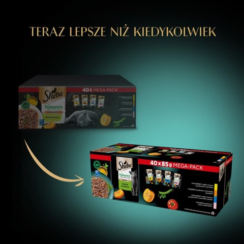 SHEBA Nature's Collection Mix - mokra karma dla kota - 40x85 g Sheba SHEBA Nature's Collection Mix - mokra karma dla kota - 40x85 g Sheba