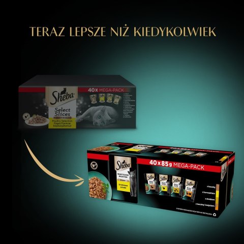 SHEBA Selection Select Slices Drobiowe Smaki 85g Sheba SHEBA Selection Select Slices Drobiowe Smaki 85g Sheba