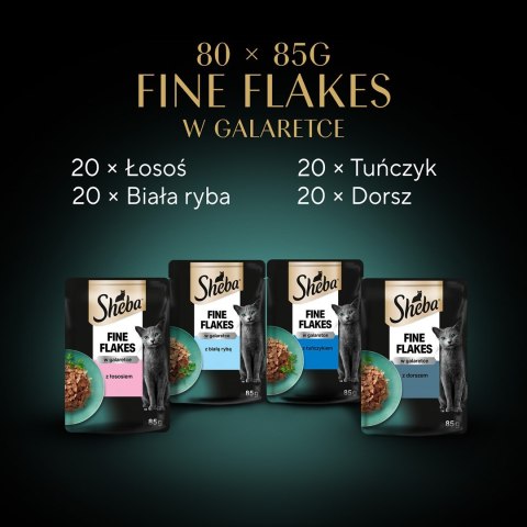 Sheba Delicacy Rybne Smaki w galaretce 80x85g Sheba